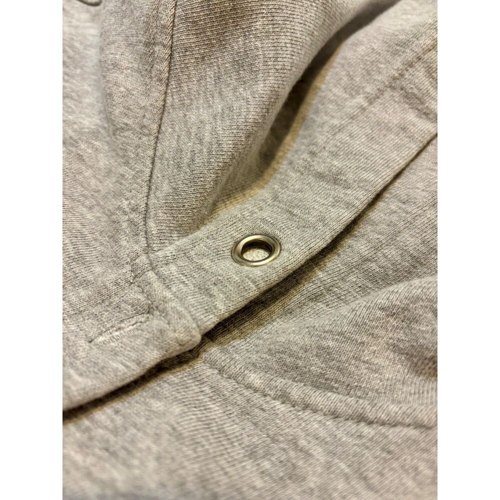 DKNY Vintage Womens Size Small Gray 100% Woven Cotton Terry Lined Hoodie Coat - Picture 6 of 6